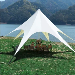 Cloud Top Three Peaks Butterfly Canopy Large Double Peak Camping Tarp Outdoor Campsite Waterproof UPF50+ Sun Shade Shelter Tent