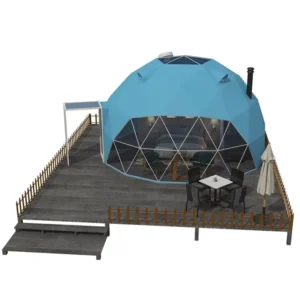 Color Customized PVC Luxury Outdoor Restaurant Bed Room Camping Dome Tent with Curtain Skylight
