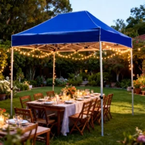 Colorful PVC-Coated Steel Four-Season 3x3m 1000-1500mm Waterproof Single-Layer Folding Hexagon Gazebo Tent