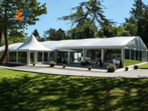 Combined Structure Tent Aluminum Alloy Frame PVC Cover Waterproof Fireproof Outdoor Ceremony Reception Party Event
