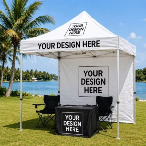 Commercial 10×10 Heavy Duty Waterproof Pop-up Canopy Tent for Outdoor Trade Show and Advertising Events