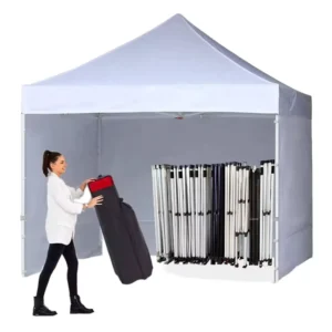 Commercial 10×10 Tent with Side Wall for Trade Show Steel Pop up Tent