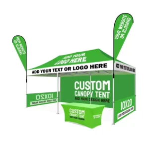 Commercial 10x20ft Pop-Up Events Party Tent 3x3m Folding Canopy Gazebo Tent 3×6 with Sidewall Trade Show Tent