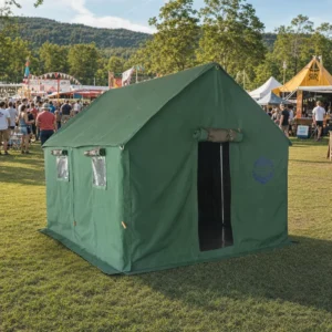 Commercial 3x4m Heavy Duty Canvas Wall Tent Waterproof Outdoor Event Camping Cabin Tent Windproof Safari Glamping Single 8 12