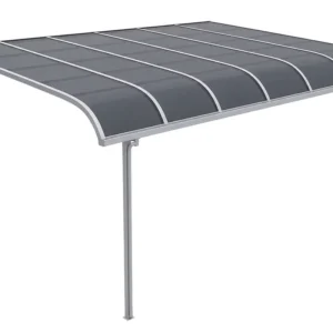 Commercial Aluminum PVC Manual Entrance Canopy Windproof Fixed Outdoor Structure for Hotel Use