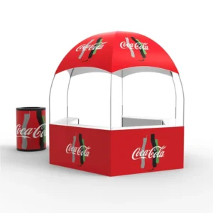 Commercial Custom Eco-Friendly Single Dome Kiosk Tents Trade Show Pop Tent Logo Text Restaurant Outdoor Dining Glamping Oxford