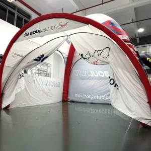 Commercial Custom Inflatable Tent with Large Entrance & Advertising Graphics for Pop-Up Stores