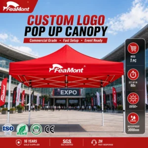Commercial Folding Gazebo Tent Waterproof Pop up Canopy for Market Stall Trade Show Event OEM Supplier