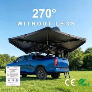 Commercial Grade 270° Legless Waterproof Heavy-Duty Car Side Awning for Pickup Trucks and SUVs with CE RoHS Certification