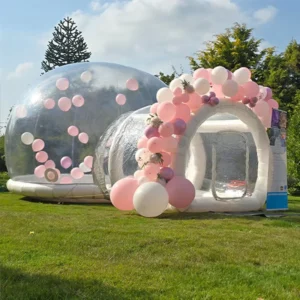 Commercial Grade PVC Parties White Bounce House Bouncy Castle Inflatable Balloon Inflatable House Tent for Toddler Bubble House