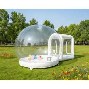 Commercial Grade PVC White Bounce House Bouncy Castle Inflatable House Tent Wedding Party Bubble House Balloon