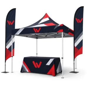 Commercial-Grade Waterproof Advertising Tent, 10×10, Custom Sublimation-Printed Canopy for Promotion