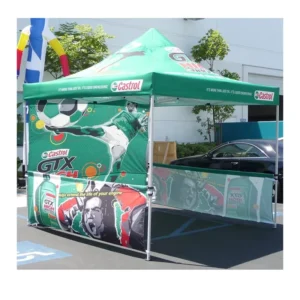 Commercial Heavy-Duty 10×10 ft Pop-up Canopy Tent, 40 mm Hexagonal Aluminum Frame, 600D