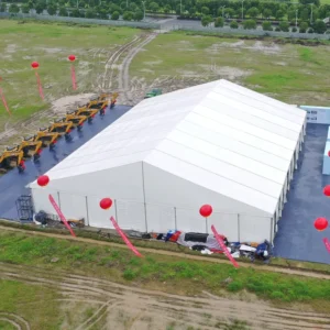 Commercial Heavy-Duty Storage Shelter, Double PVC Tarpaulin, All-Weather Protection