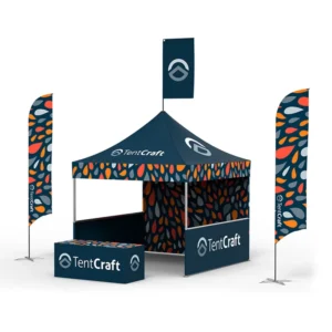 Commercial Outdoor Aluminum Trade Show Tent Exhibition Marquee Canopy Pop Up Custom Printed
