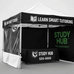 Commercial Outdoor Event Tent Advertising Trade Show Pop 3x3m Aluminum Folding Gazebo Custom Back Wall Flags Customized