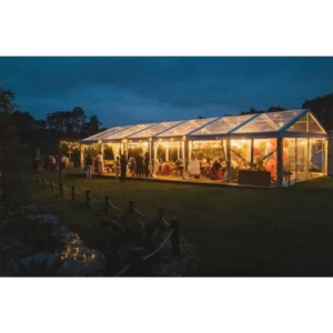 Commercial Party Marquee Tents with Large Black Aluminium Banquet Frame Glass for Outdoor & Indoor Use