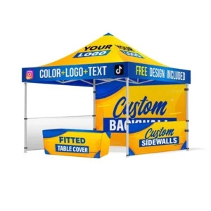 Commercial Pop-Up Event Tent, Folding, Windproof, Aluminum Frame, Custom Size