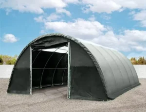Commercial Storage Shelter Warehouse Tent Dome Shelter with Translucent Roof Strip