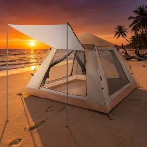 Compact Storage Pop up Tent for Self Driving Car Trips