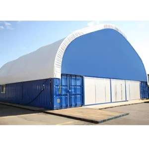 Container Shelter Polyvinyl Chloride Fabric Shed Dome Shelter Outdoor Container Tent Shed PVC PE Roof Tent