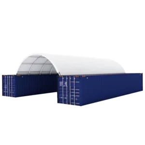 Container Shelter Tent 40/20 ft Waterproof PVC Fabric Frame for Extra Storage Space and Outdoor Workshop