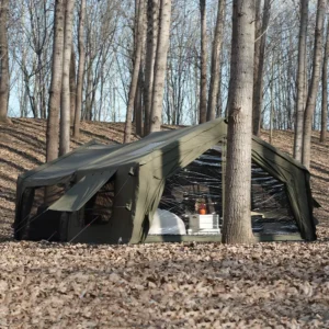 Coody 10.0+Inflatable Foyer Air Tent Army Green Luxury Outdoor Glamping Inflatable Tent Foldable Portable Four season Tent