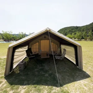 Coody 10.0+Inflatable Foyer Air Tent Beige Hot Saling Outdoor Glamping Inflatable Tent Foldable Waterproof Tent with Air Pump