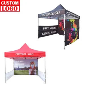 Corporate Event Brand Promotion 3x3m Custom Logo Printed Pop-up Canopy Tent