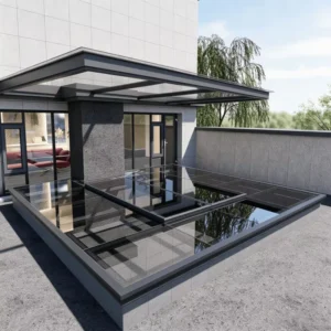 Corrosion Resistant Aluminum Sunroom With 304 Stainless Steel Hardware and Multi Point Locking for Enhanced Security and Durability