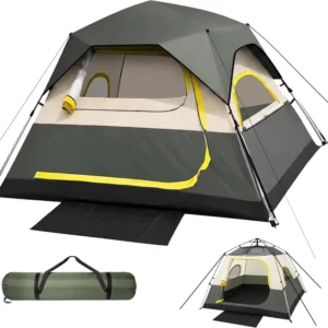 Cross border Bestseller Outdoor Camping Tent Four season Foldable Waterproof Windproof Rainfly Four Large Mesh windows