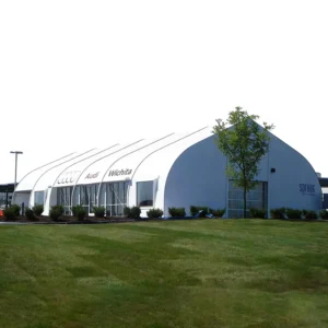 Curved Dome Auto Show Tent Large Clear Span Car Exhibition Marquee for 4S Store Temporary Vehicle Display Hall