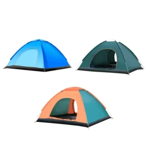 Custom 1 2 Persons Waterproof Family Tent Lightweight Portable Foldable Popup Automatic Tent