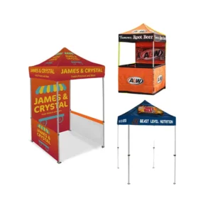 Custom 1.5×1.5m Outdoor Waterproof Pop-Up Folding Canopy Event Tent