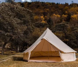 Custom 10 Person Glamping Tent Outdoor Family Camping Yurt with Nylon Walls for Outdoor Adventures