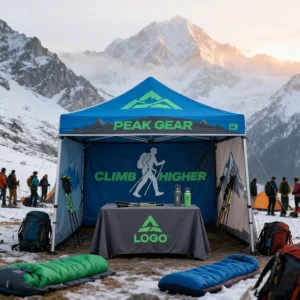 Custom 10 x 10 Pop-Up Canopy Tent with Logo for Trade Shows and Outdoor Events