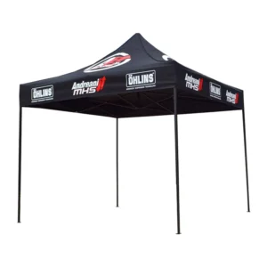 Custom 10×10 Advertising Steel Frame Waterproof Folding Gazebo Event Stretch Outdoor Pop-Up Canopy Marquee Trade Show Tent