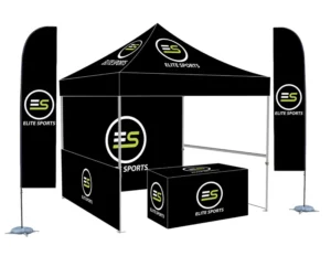 Custom 10×10 Aluminum Frame Folding Waterproof Pop-up Canopy Tent for Events and Trade Shows