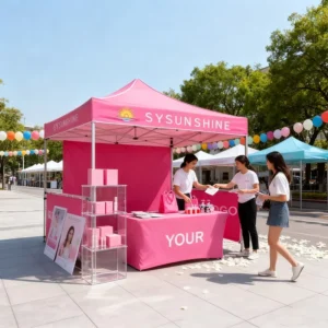 Custom 10×10 Canopy Tent for Events Outdoor Festival Pop-Up Tent