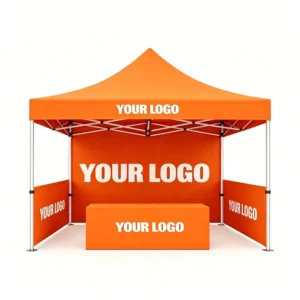 Custom 10×10 Canopy Tent with Logo Pop-Up Outdoor Tent for Team-Building and Parties