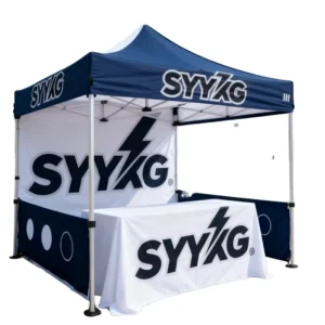 Custom 10×10 Canopy Tent with Sidewalls for Trade Shows and Events