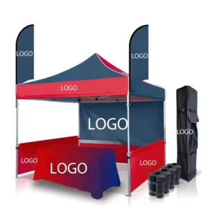 Custom 10×10 Pop up Booth Tent Custom Printable Canopy for Trade Show & Outdoor Advertising Gazebo Exhibition Marquee