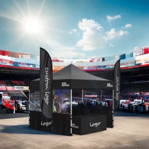 Custom 10×10 Trade Show Advertising Canopy Tent