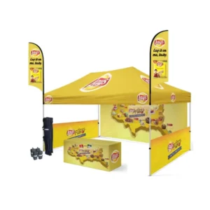 Custom 10×10 Trade Show Pop-up Canopy Tent