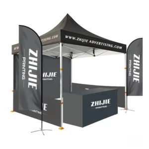 Custom 10×10 Waterproof Pop-Up Canopy Tent for Music Festival Party Events