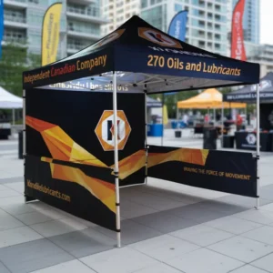 Custom 10x10ft 10x15ft Advertising Tent 40mm Hexagon Aluminum Frame Heavy Duty Waterproof Fire Retardant UV/Windproof Oxford