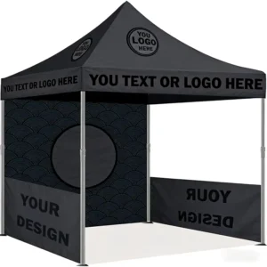 Custom 10x10ft (3x3m) Waterproof Polyester Aluminum Frame Pop-Up Marquee Gazebo with Digital Printing