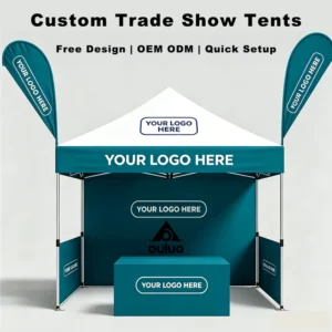 Custom 10x10ft/3x3m Waterproof Rainproof Outdoor Trade Show Canopy Tent, Gazebo, Marquee
