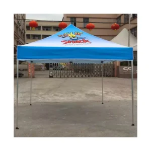 Custom 10x10ft 40mm Hexagon Aluminum Frame 600D Waterproof UV-Resistant Fire-Retardant Windproof Trade Show Advertising Tent