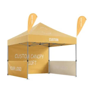 Custom 10x10ft Heavy-Duty Pop-Up Canopy Tent with Logo for Trade Shows and Outdoor Business